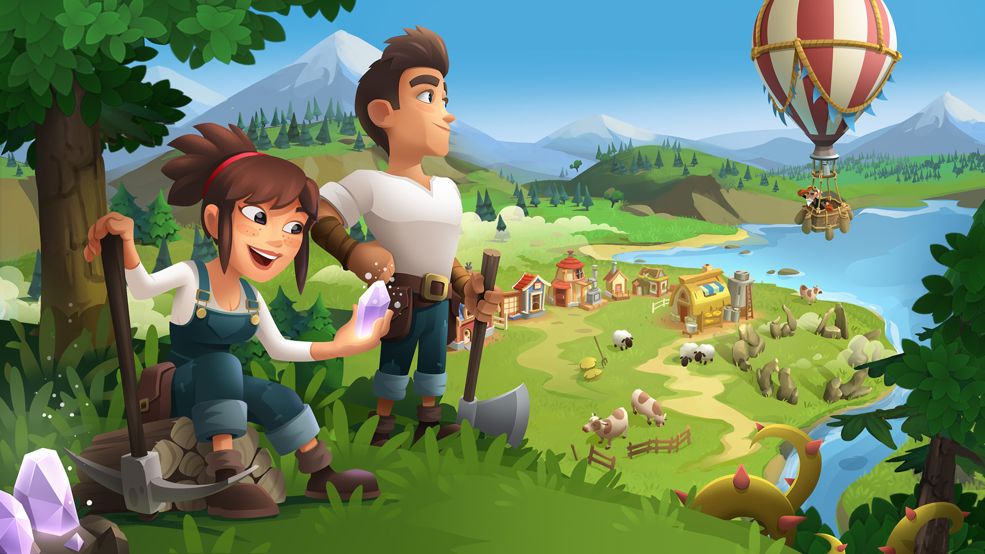 Discovery splash banner for Sunrise Village Discord server