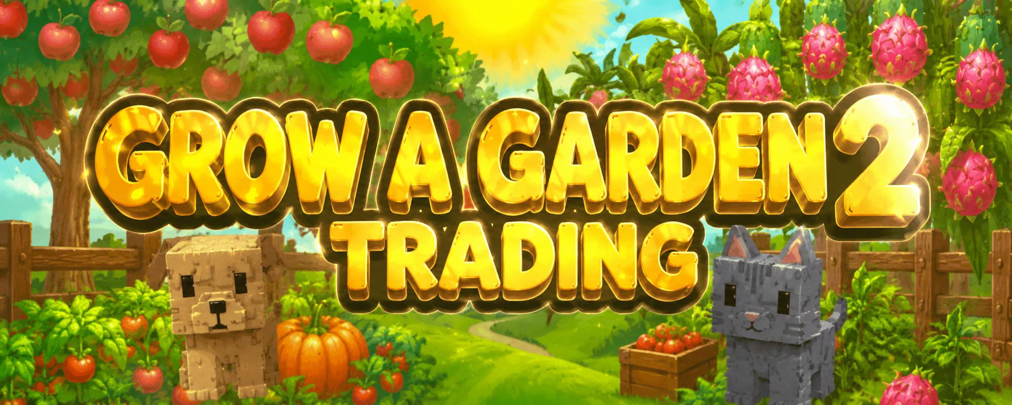 Discovery splash banner for Grow a Garden 2 Trading | 24/7 Seed Gears Weather Notifier Discord server