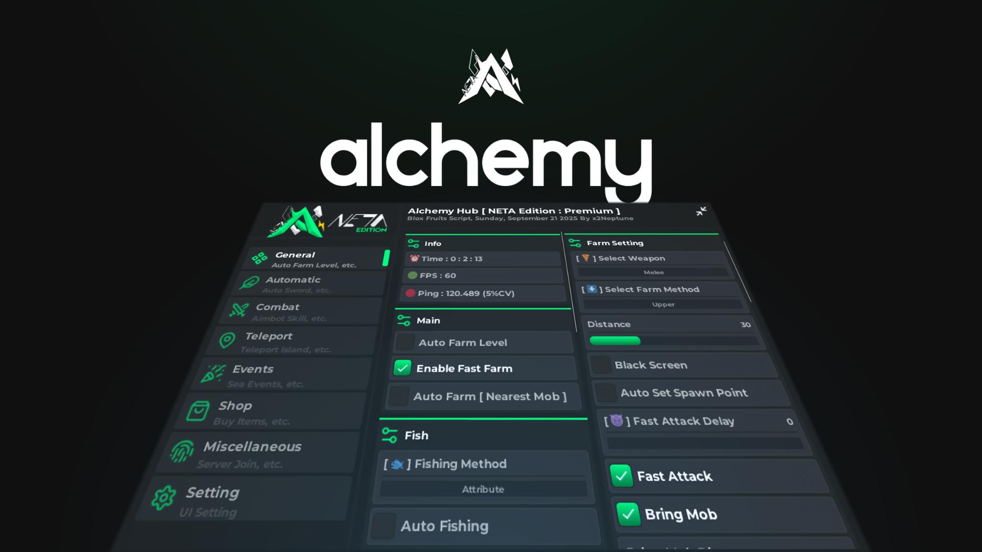 Discovery splash banner for Alchemy Community Discord server