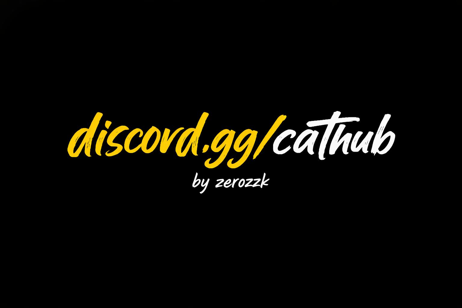 Discovery splash banner for Cat Hub Discord server