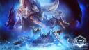 Discovery splash banner for Monster Hunter Gathering Hall Discord server
