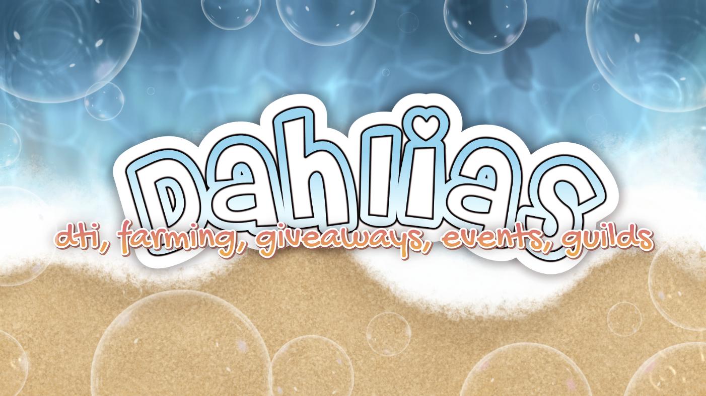 Discovery splash banner for dahlias 𝝑𝝔 Discord server