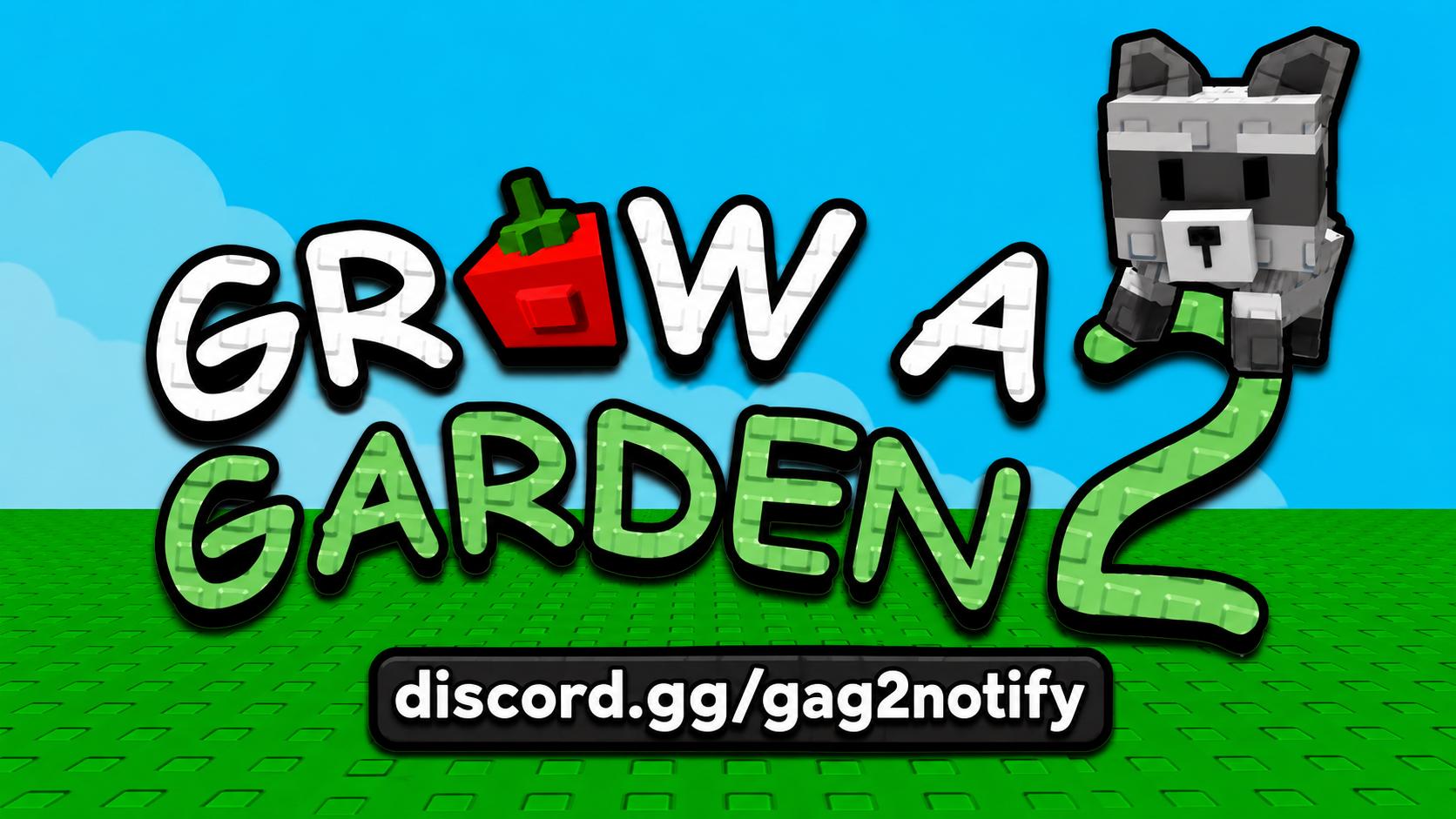 Discovery splash banner for Grow A Garden 2 & Steal A Brainrots | Stock Notify & Trading Sever Discord server