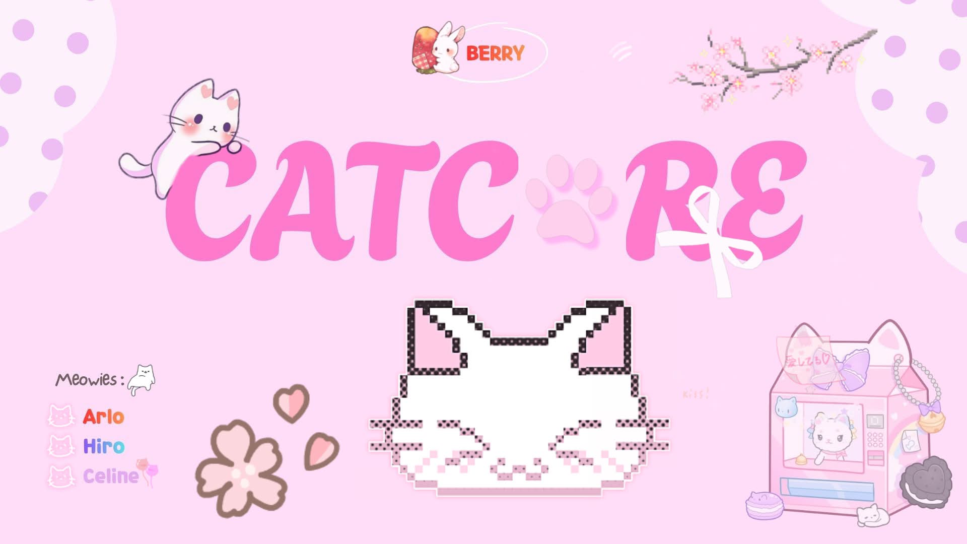 Discovery splash banner for Catcore 🎀 Emotes . Social & Giveaways Discord server