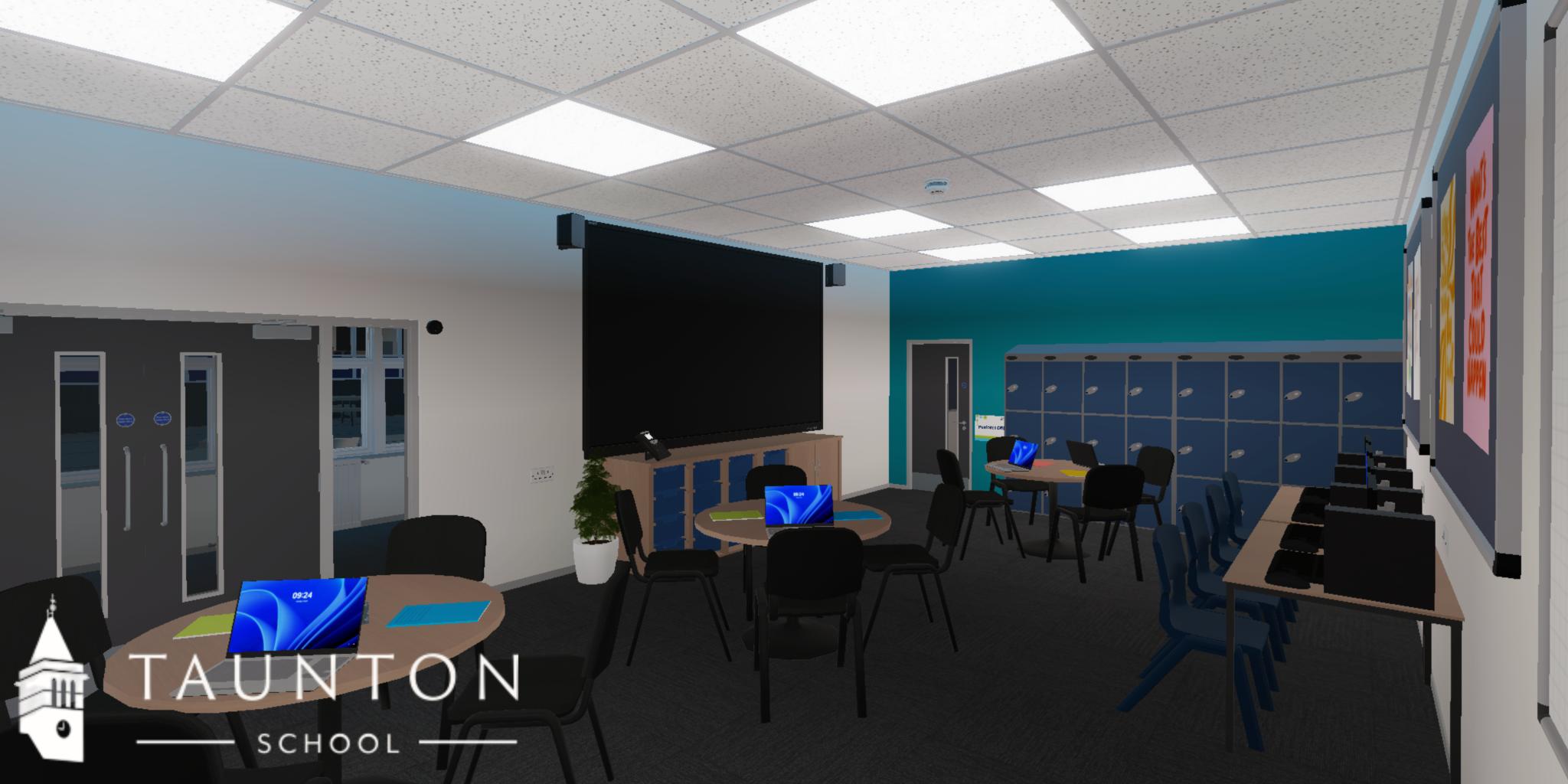 Discovery splash banner for Taunton School Discord server