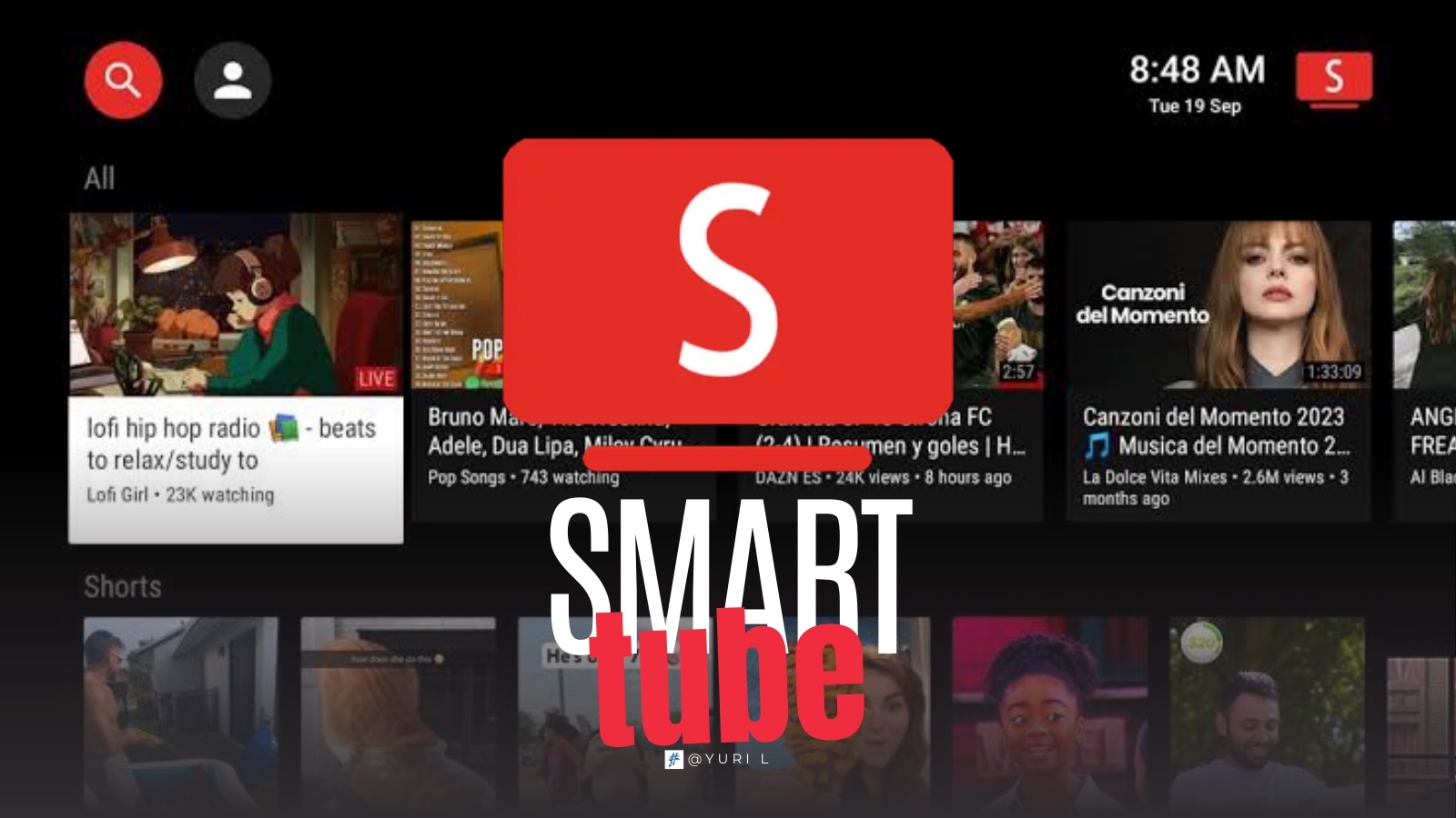 Discovery splash banner for SmartTube Official Discord server