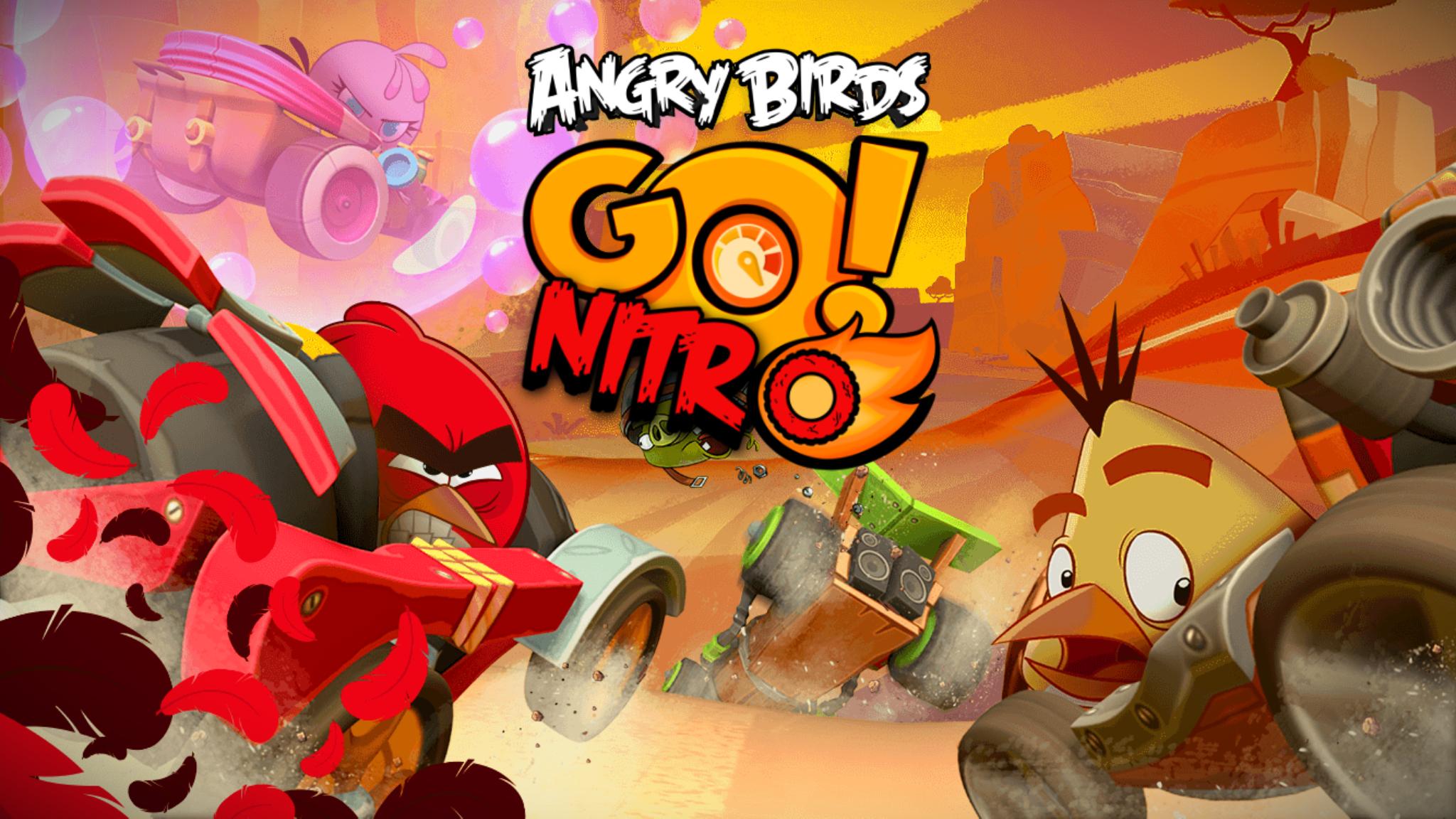 Discovery splash banner for Angry Birds Go! Nitro Official Discord Server Discord server