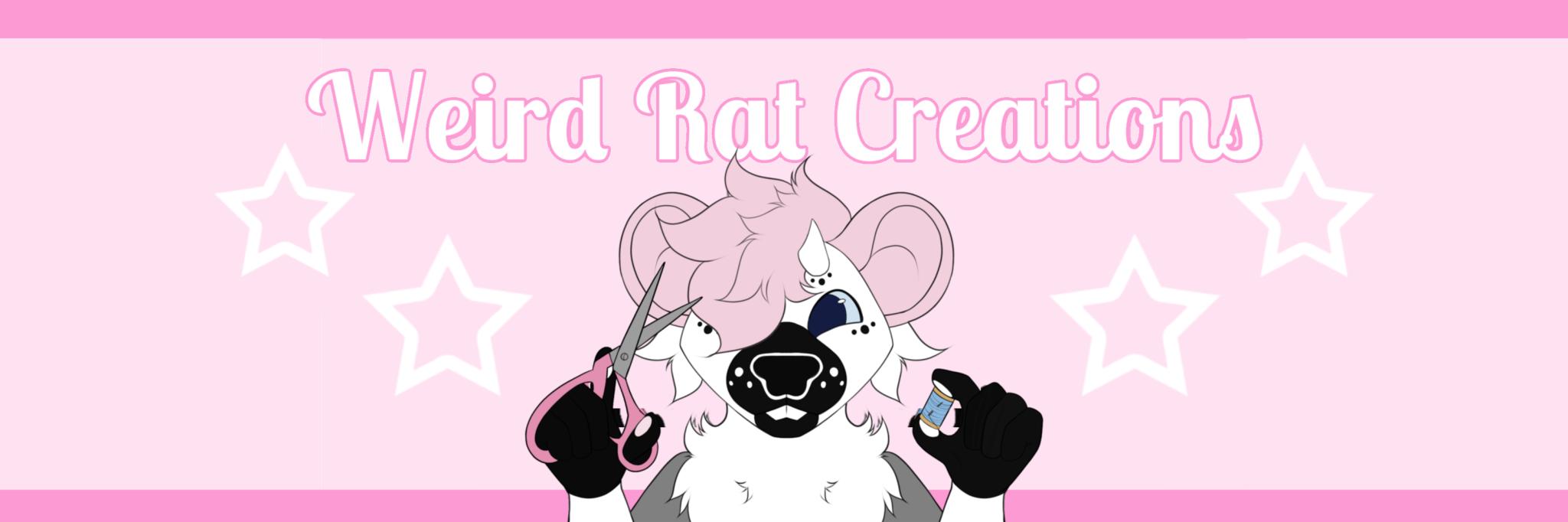 Discovery splash banner for Rat's Fursuit Making Lounge Discord server