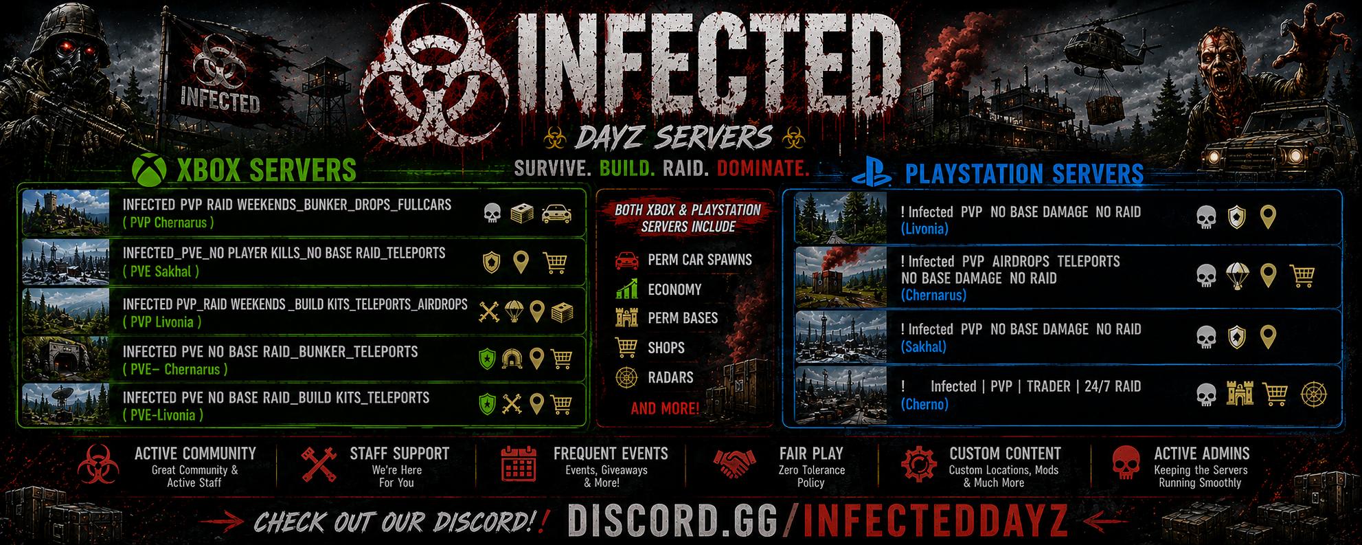 Discovery splash banner for 🩸༺ 🧟𝕀ℕ𝔽𝔼ℂ𝕋𝔼𝔻 🧟༻🩸 Discord server