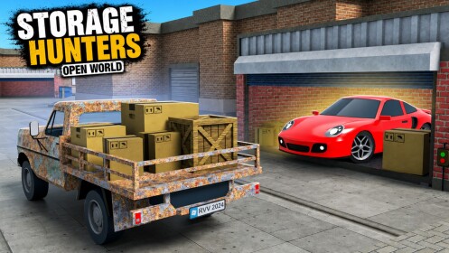 Discovery splash banner for Storage Hunters | Roblox Discord server
