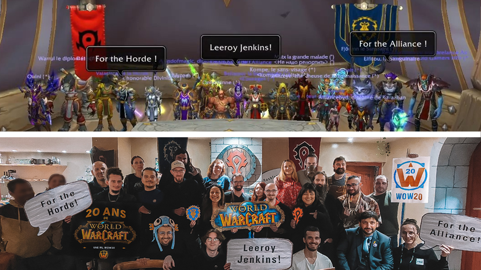 Discovery splash banner for WoW20 Discord server