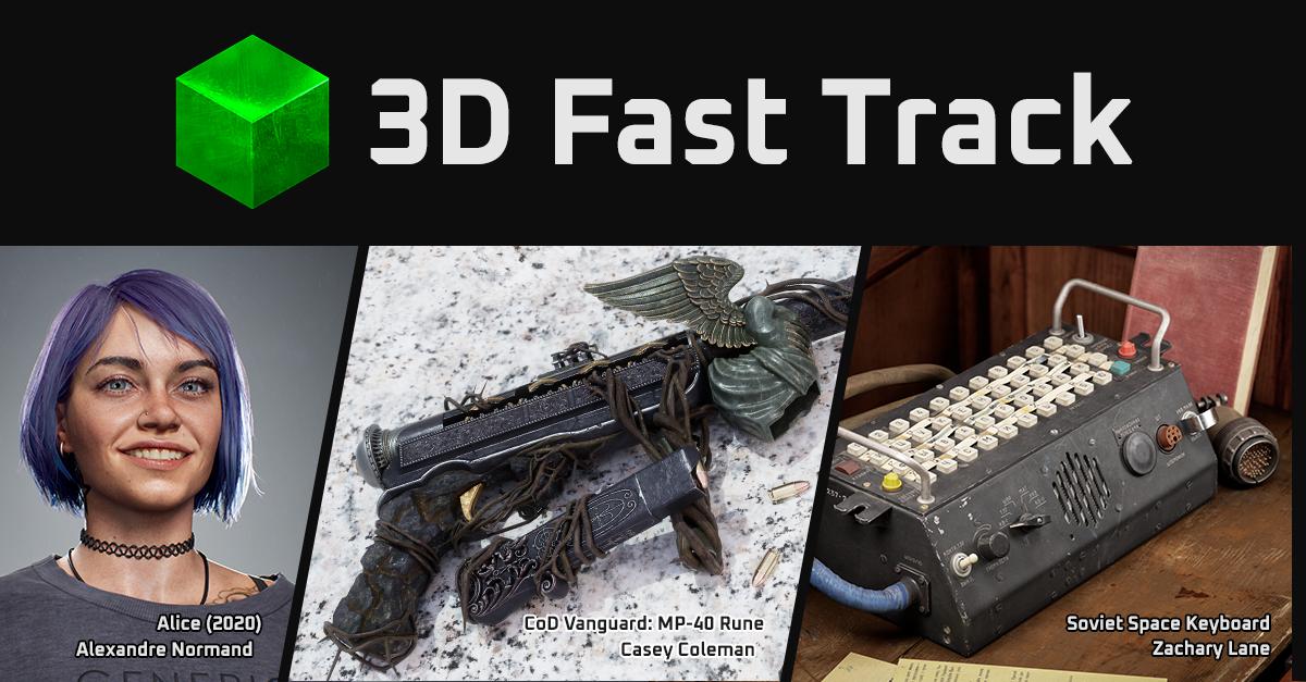 Discovery splash banner for 3D Fast Track Discord server