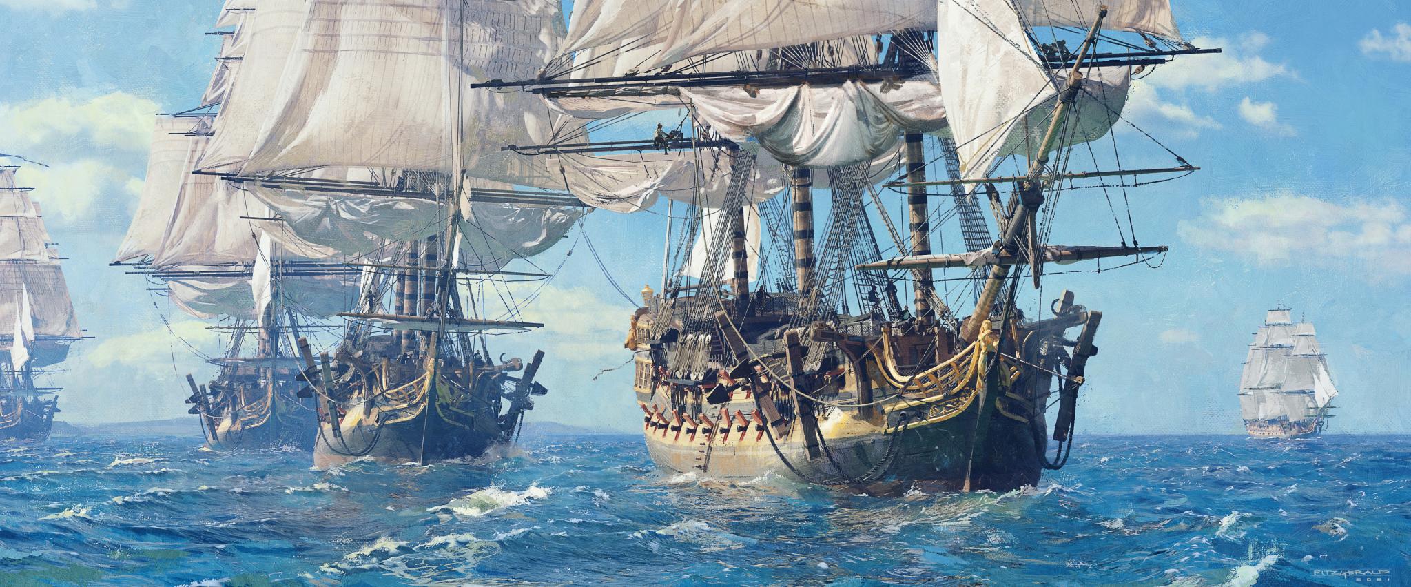 Discovery splash banner for World of Sea Battle СНГ Discord server