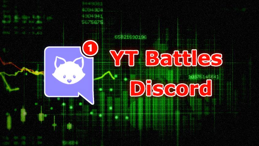 Discovery splash banner for YT Battles Official Discord server
