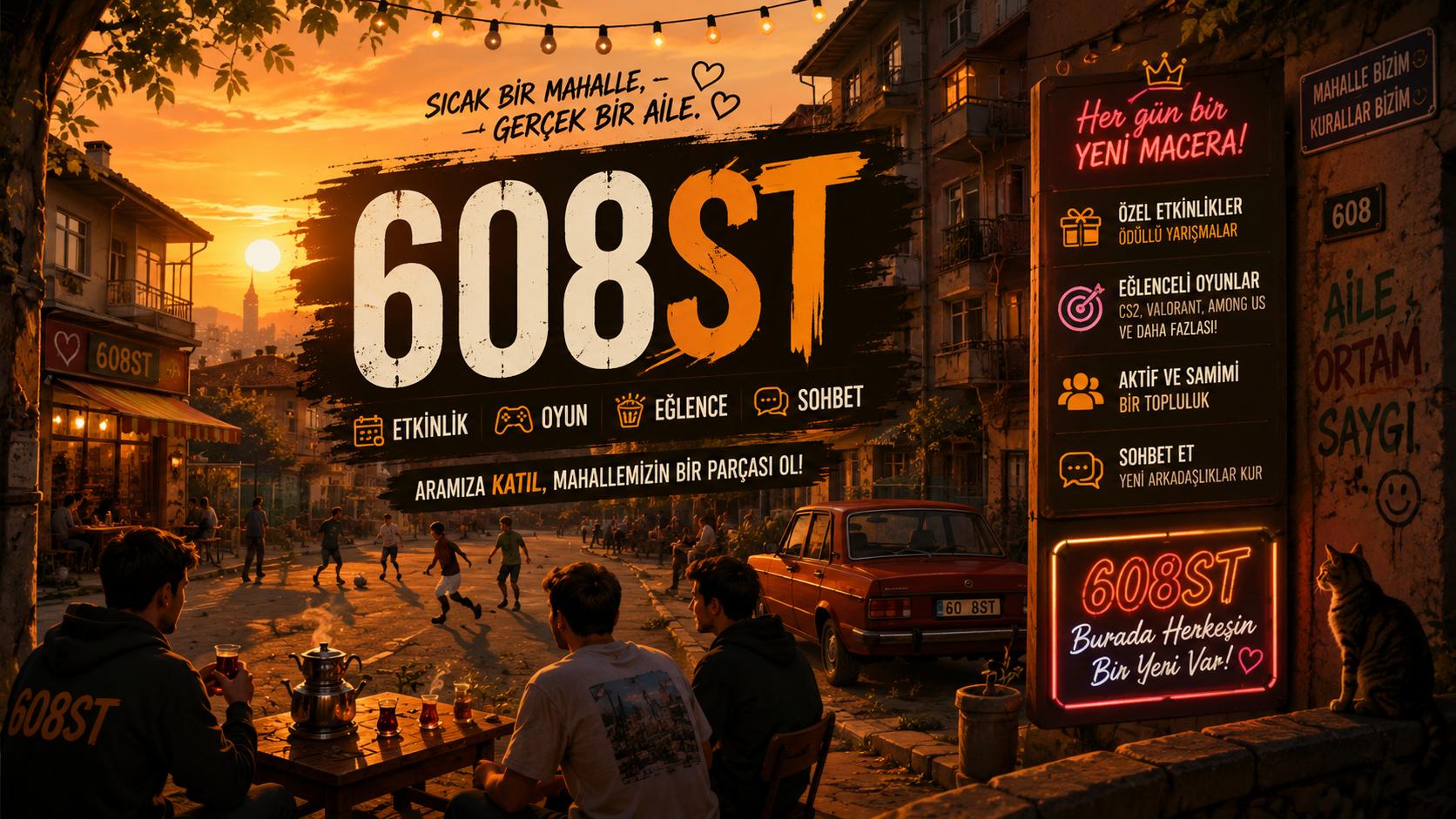 Discovery splash banner for 608 S.T #YETKİLİ ALIM Discord server