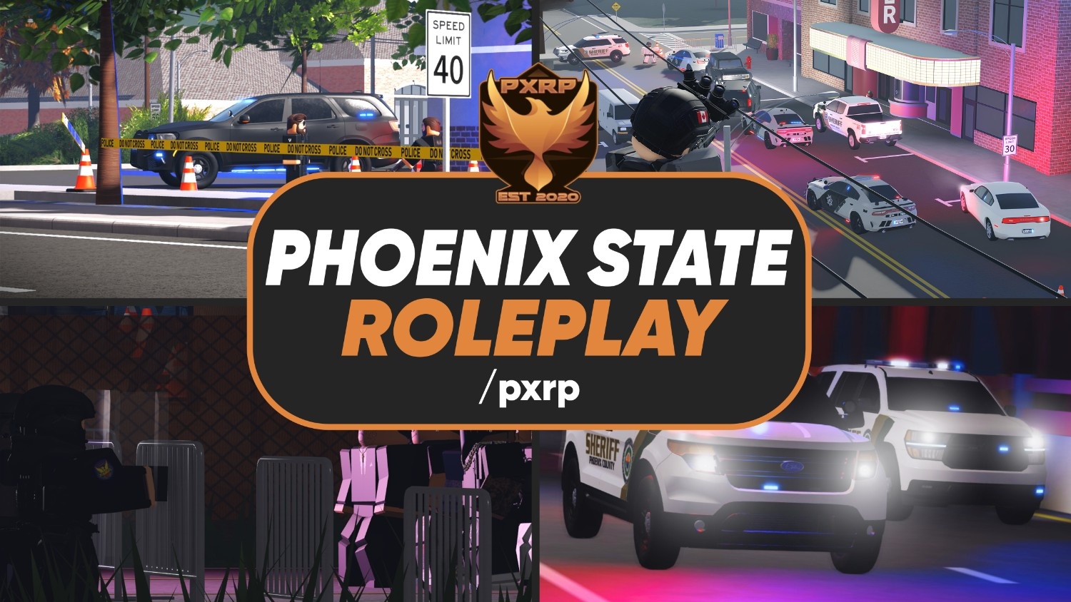 Discovery splash banner for Phoenix State Roleplay Discord server