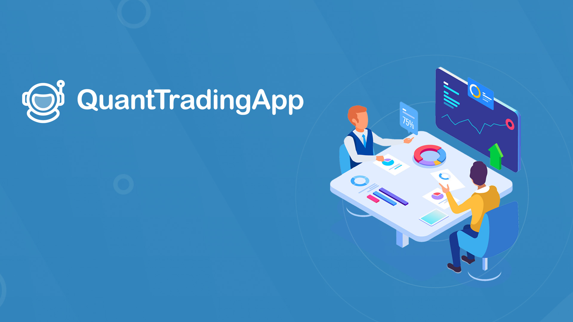 Discovery splash banner for Quant Trading App Discord server