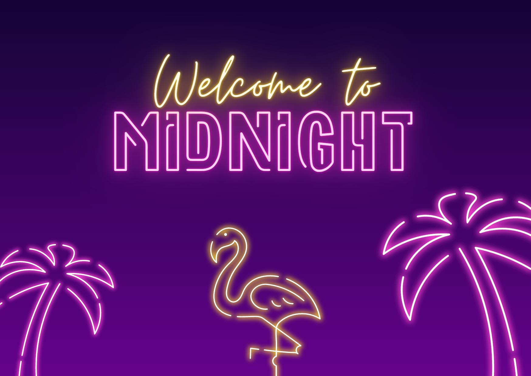 Discovery splash banner for The Midnight 𪩠| Social ⢠Hangout ⢠Anime ⢠Gaming ⢠Nitro ⢠Emojis Discord server