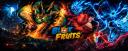 Discovery splash banner for Blox Fruits Trading Realm | 24/7 Stock Discord server