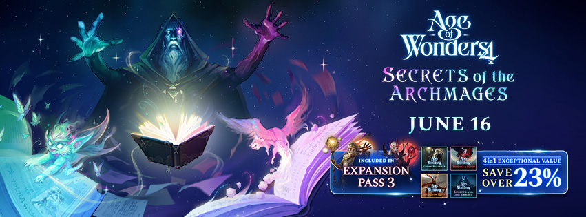 Discovery splash banner for Age of Wonders Official Discord Discord server